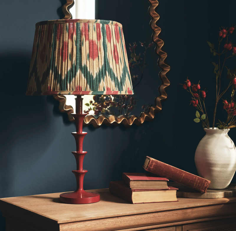 CoreClara Table Lamp – Dark Red