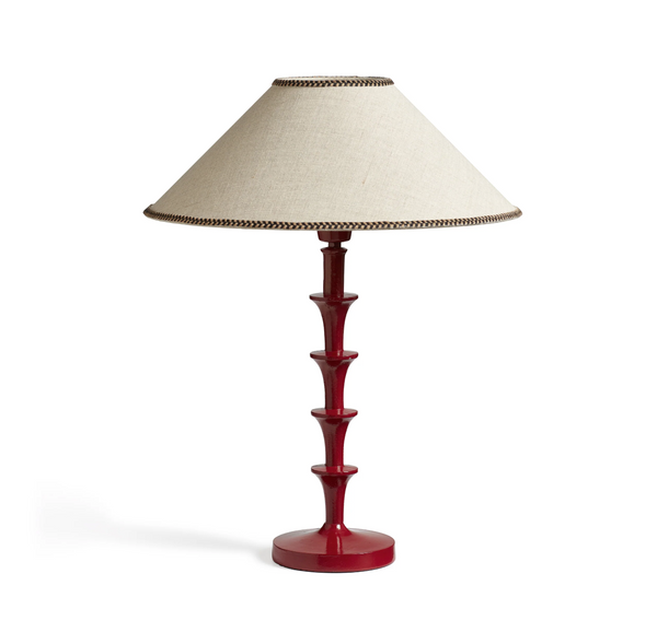 CoreClara Table Lamp – Dark Red