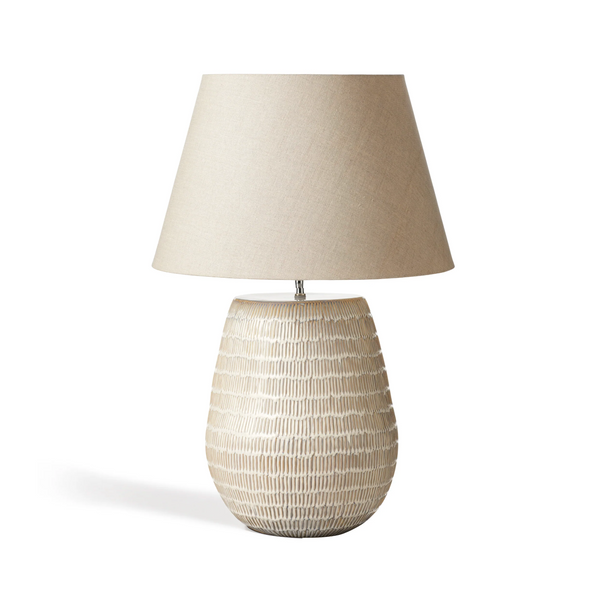 CoreKinzig Sculpted Table Lamp – Taupe