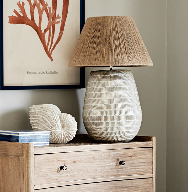 CoreKinzig Sculpted Table Lamp – Taupe